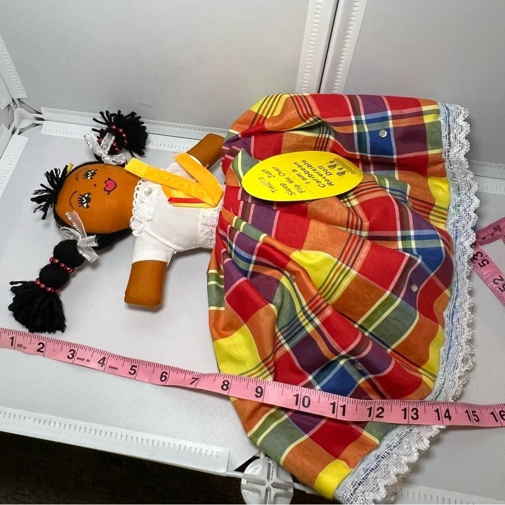 I Love Rema Caribbean New w Tag Cloth Reversible Doll